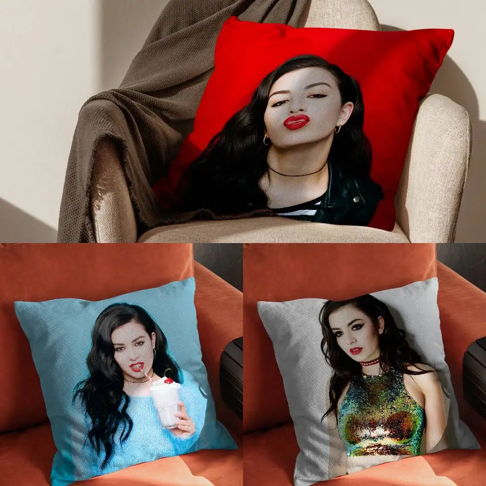 

Luxury C-Charli XCX Pillow Case Pillowcase For Car Pillows 60x60 Cushions Luxury Double Sided Cover Home And Decoration Sofa 3