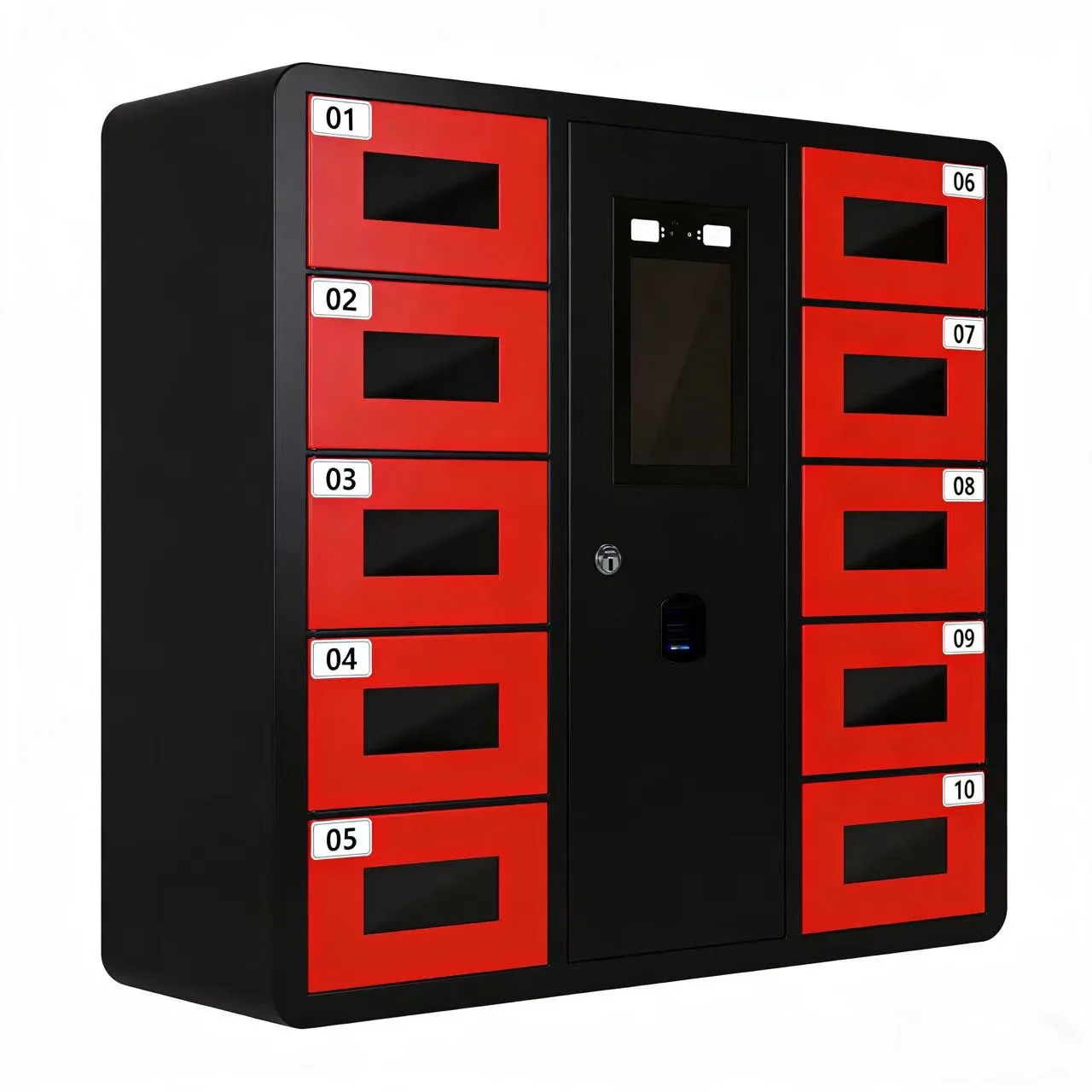 #hu Eco-friendly Long Lasting Password-protected Cafes Wall-mounted 7-inch Smart Charging Mobile Phone Locker