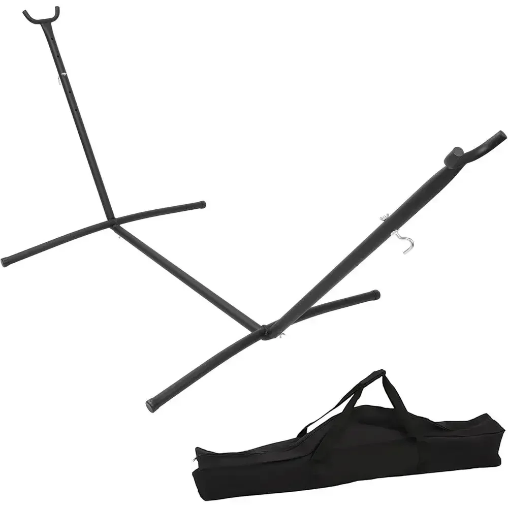 Heavy-Duty 104 x 46 Weather-Resistant Metal Hammock Stand with Portable Carrying Case - 650 lbs Capacity