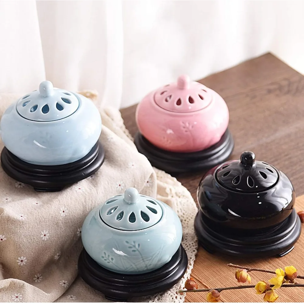 

Electric Incense Burner,Timed Temperature Regulating Ceramic Aroma Diffuser,Household Anxiety Relief HeaterEssential Oil Diffuse