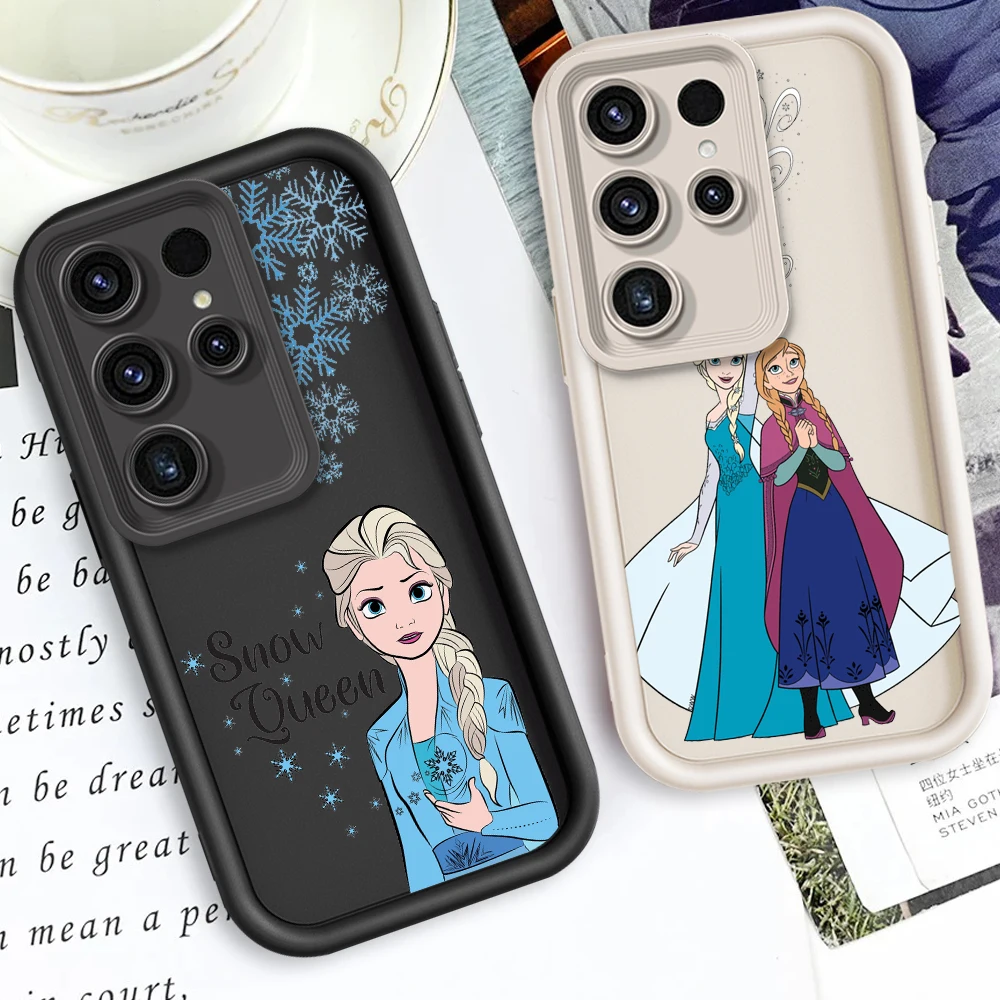 Princess Elsa Beautiful For Samsung Note 20 S24 S23 S22 S21 S20 Ultra Plus FE A25 A23 A22 A15 A31 5G Eye Ladder Soft Phone Case