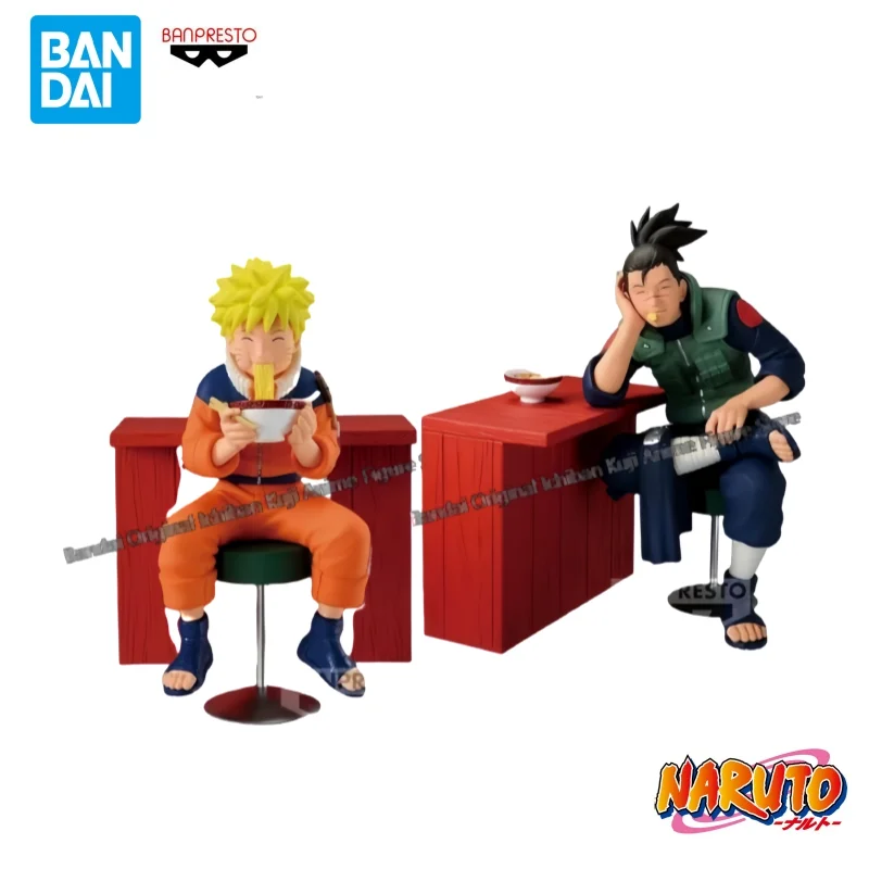 

В наличии кукла Bandai, новая в штучной упаковке, Наруто Узумаки Наруто Умино Ирка, персонажи аниме, коллекционный гаражный комплект, экшн-фигурка