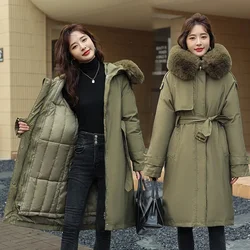 Women's Parkas Jacket Detachable Liner Cotton Fashion Winter 2023 New Fur Collar Hooded Coats Thicken Warm Female Parka Overcoat