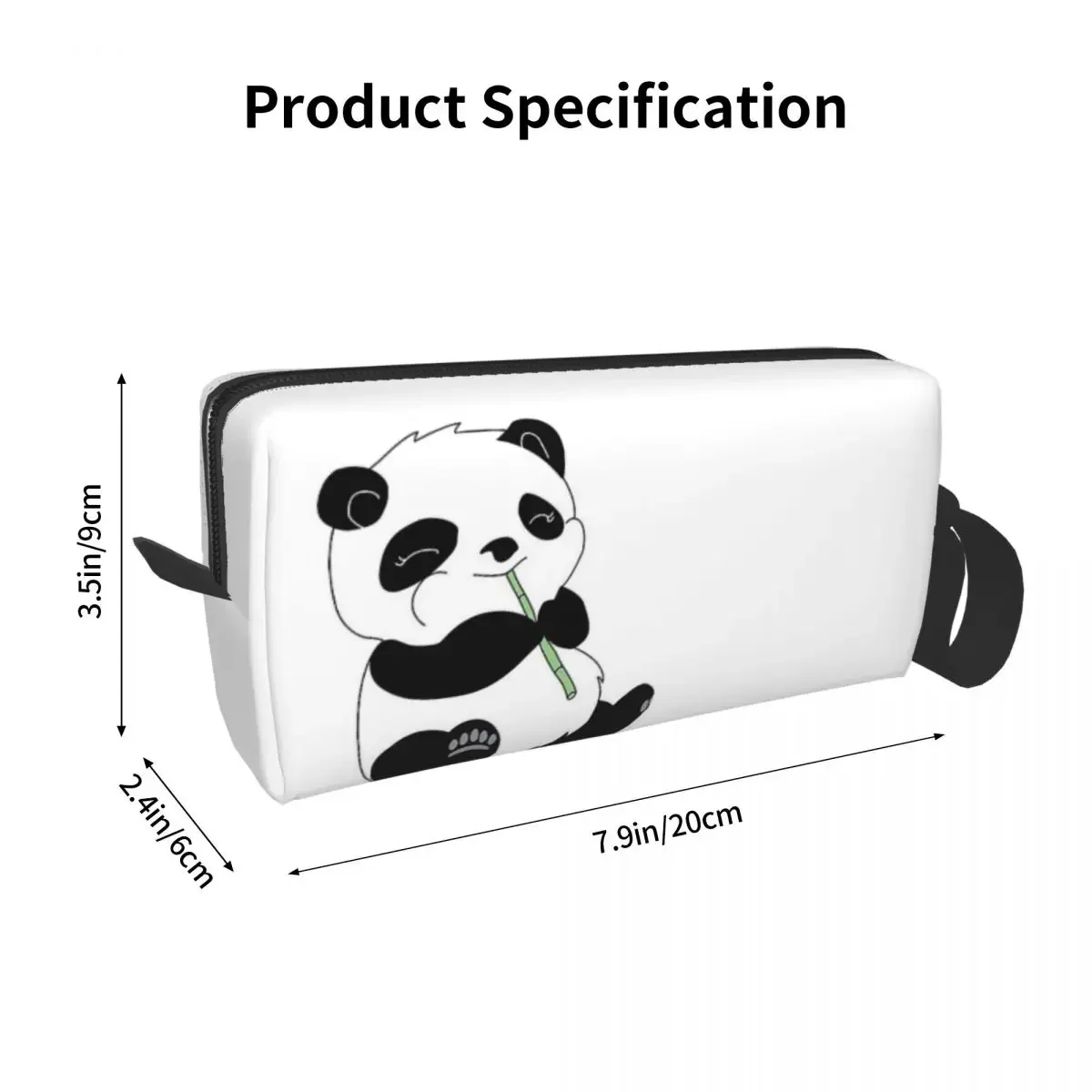 Panda Cute Animal Makeup Bag Cosmetic Organizer Storage Dopp Kit Toiletry Cosmetic Bag for Women Beauty Travel Pencil Case