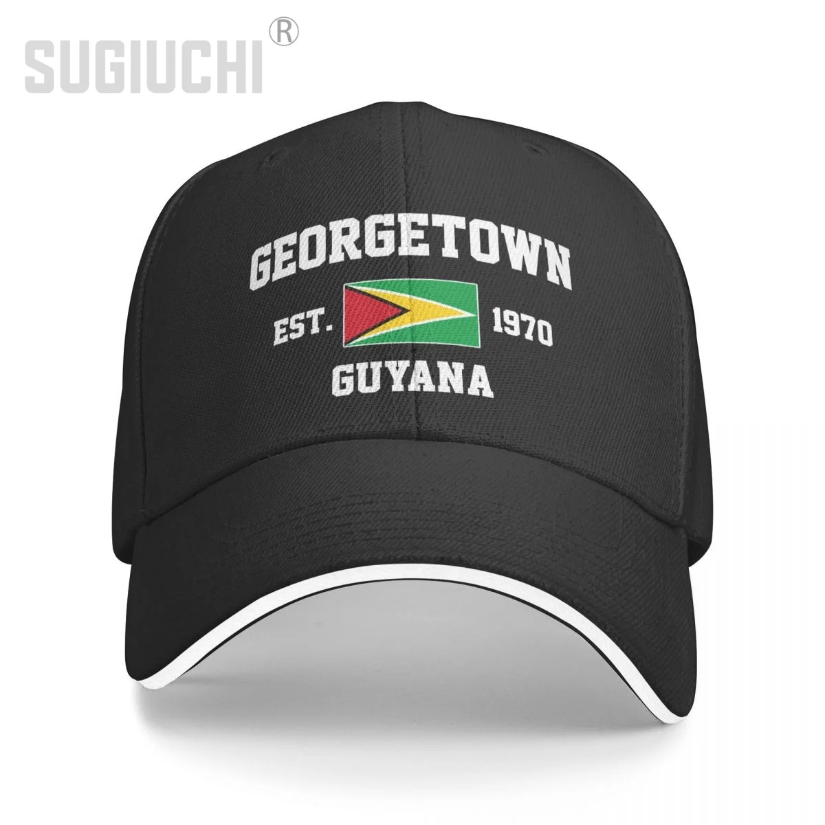 Baseball Cap Guyana EST.1970 Georgetown Capital Men Women Unisex Hip Hop Sandwich Caps Snapback Golf Hat Fishing