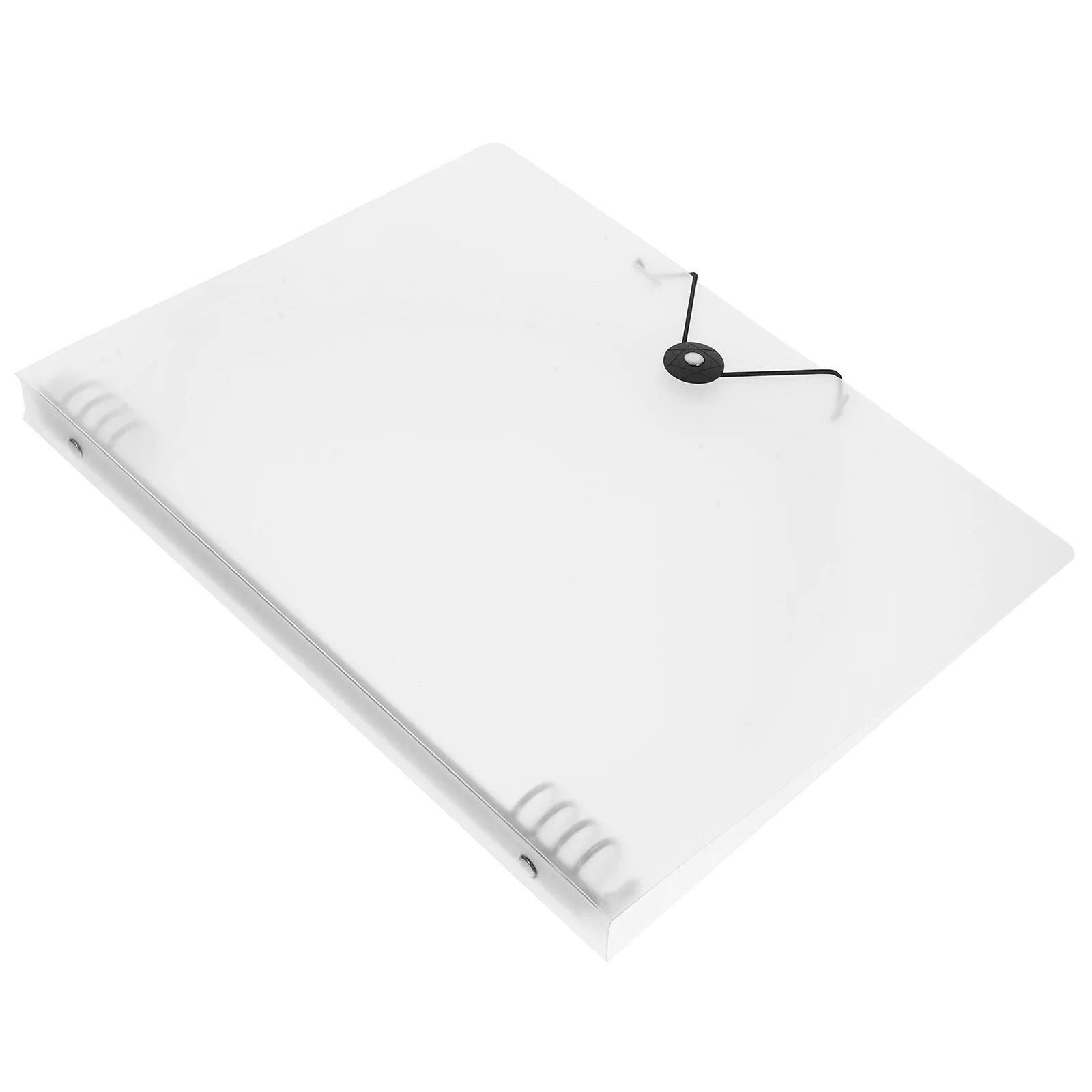 

A4 Transparent Loose leaf Binder Shell PP Material Notebook Cover Document Folder Portable Reusable Office School