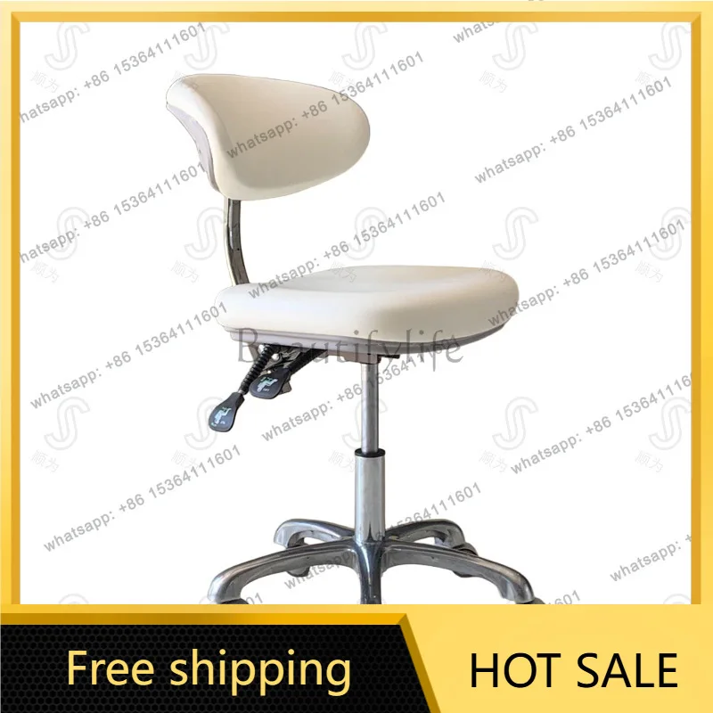 Factory Direct Sales Rotary Lifting Round Stool Barber Shop Hair Shop Rotary Stool Hair Salon Pulley