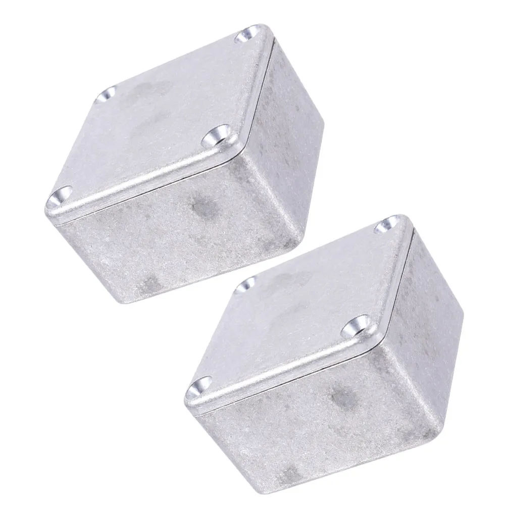 

2Pcs Aluminium Pedal Box 505x505x31mm Diecast Case Unpainted Surface DIY Project Durable Lightweight Metal Storage Box