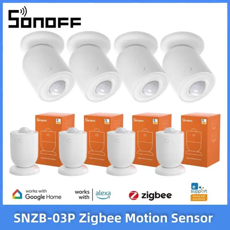 SONOFF SNZB-03P Zigbee Motion Sensor Home Security Local Smart Scene Linkage Via EWeLink APP Alexa Google Zigbee Hub Required