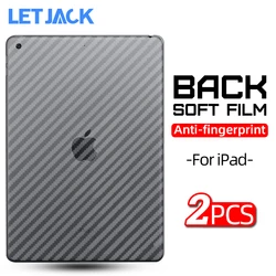 2Pcs Matte Back Protective Film For Apple iPad 9 8 7 6 5 Air 5 4 3 2 3D Carbon Fiber Soft Film iPad Pro 11 10.5 10.2 Mini 6 5 4