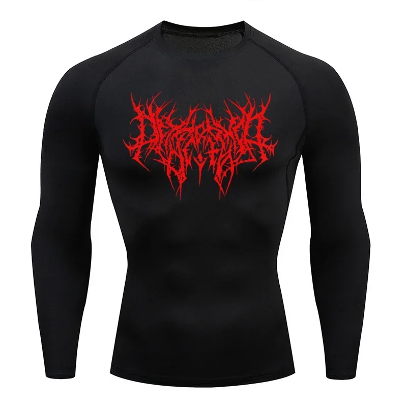 เสื้อยืดผู้ชายผู้ชายวิ่งกีฬา T เสื้อผู้ชายฟิตเนส Tops TEE Quick DryTight การฝึกอบรม GYM กีฬาเสื้อวิ่ง JERSEY
