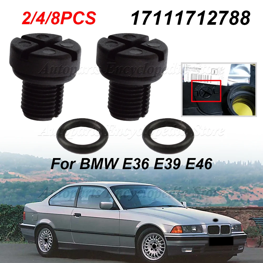 Coolant Expansion Tank Bleeder Screw Breather Valve Bolt Radiat Auto Part 17111712788 For BMW E36 E39 E46 Car Radiator Hose Vent