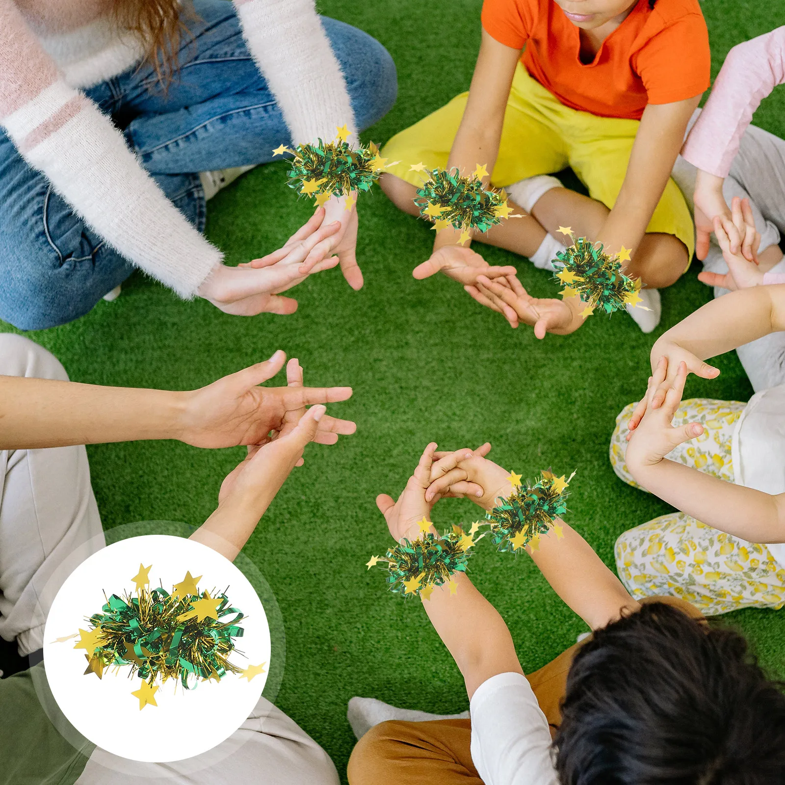 Рисунок 4 - детские цветы, яркие помпоны