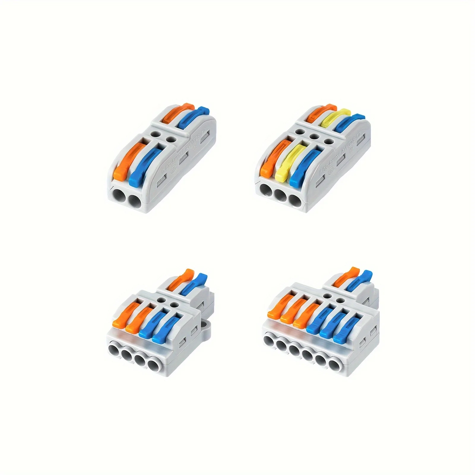 2/10/20 Pieces Mini Quick-Connect Cable Connectors Universal Compact Splitter Electrical Wire Crimp-Type Household Terminal Block