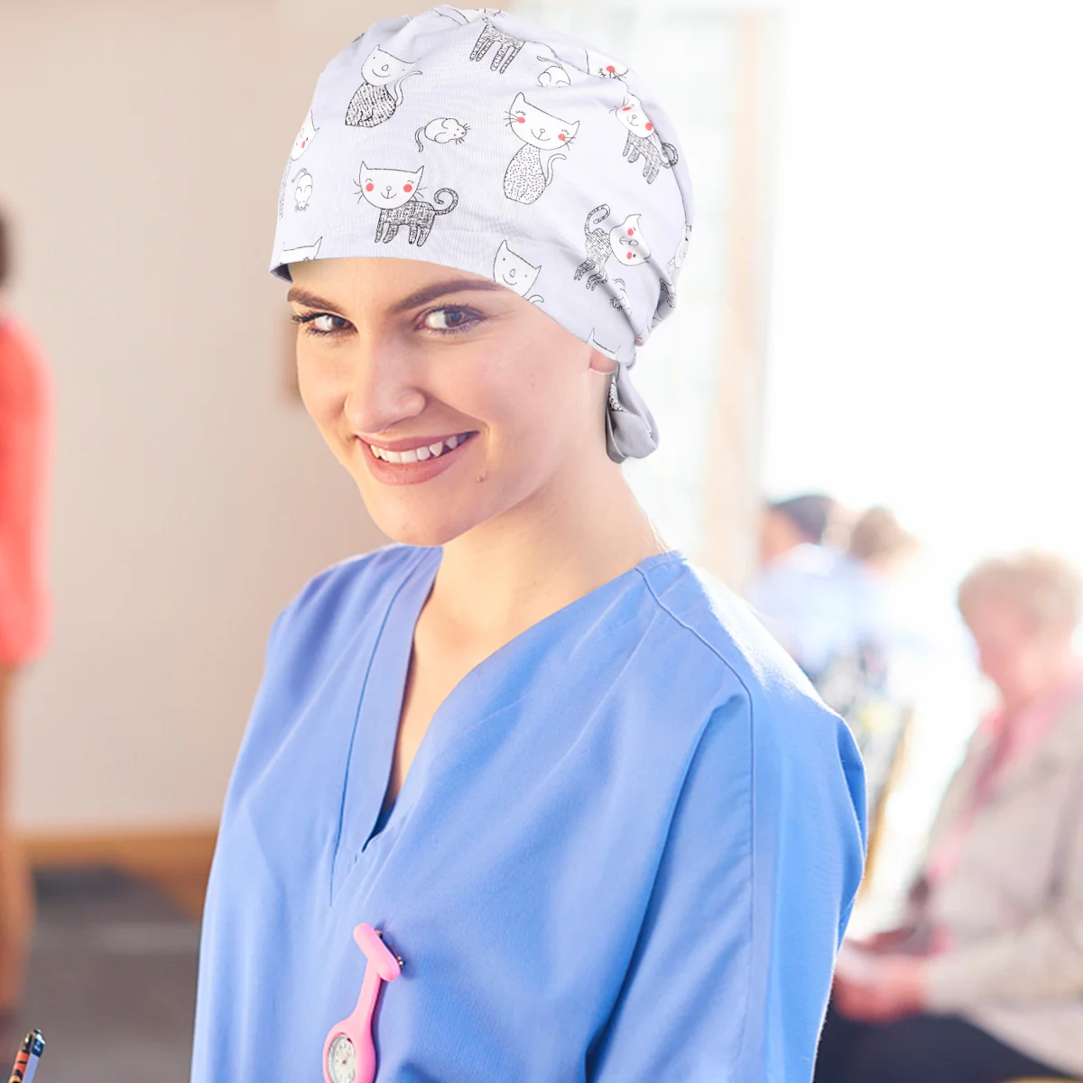 Exquisite Oil Proof Kitchen Working Hat Protector Headdress for Womem Men