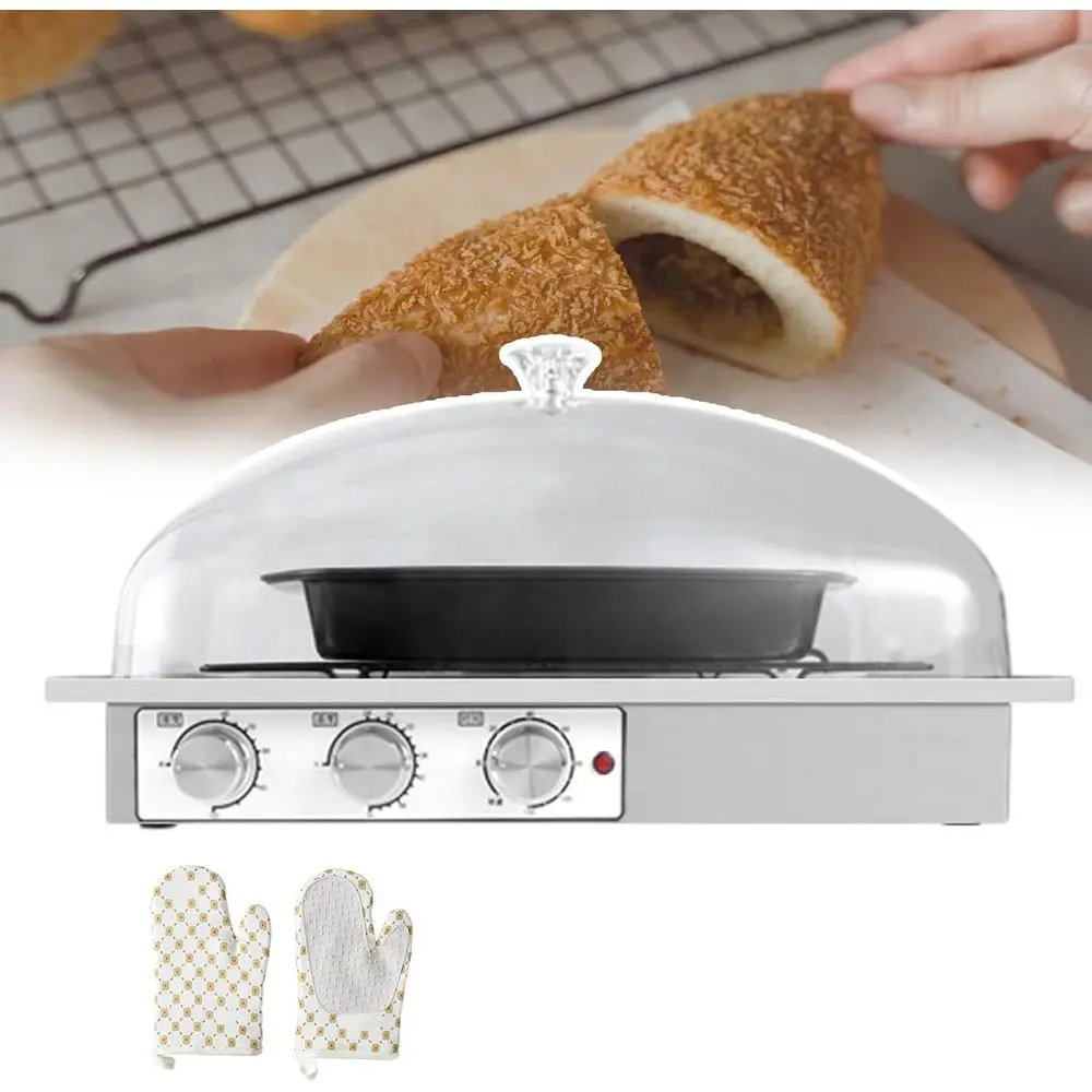 

Dual Control Electric Bread Dough Maker with Temperature Regulation, Timer up to 120 Min, Non-Slip Design, Includes Mixing Cup,