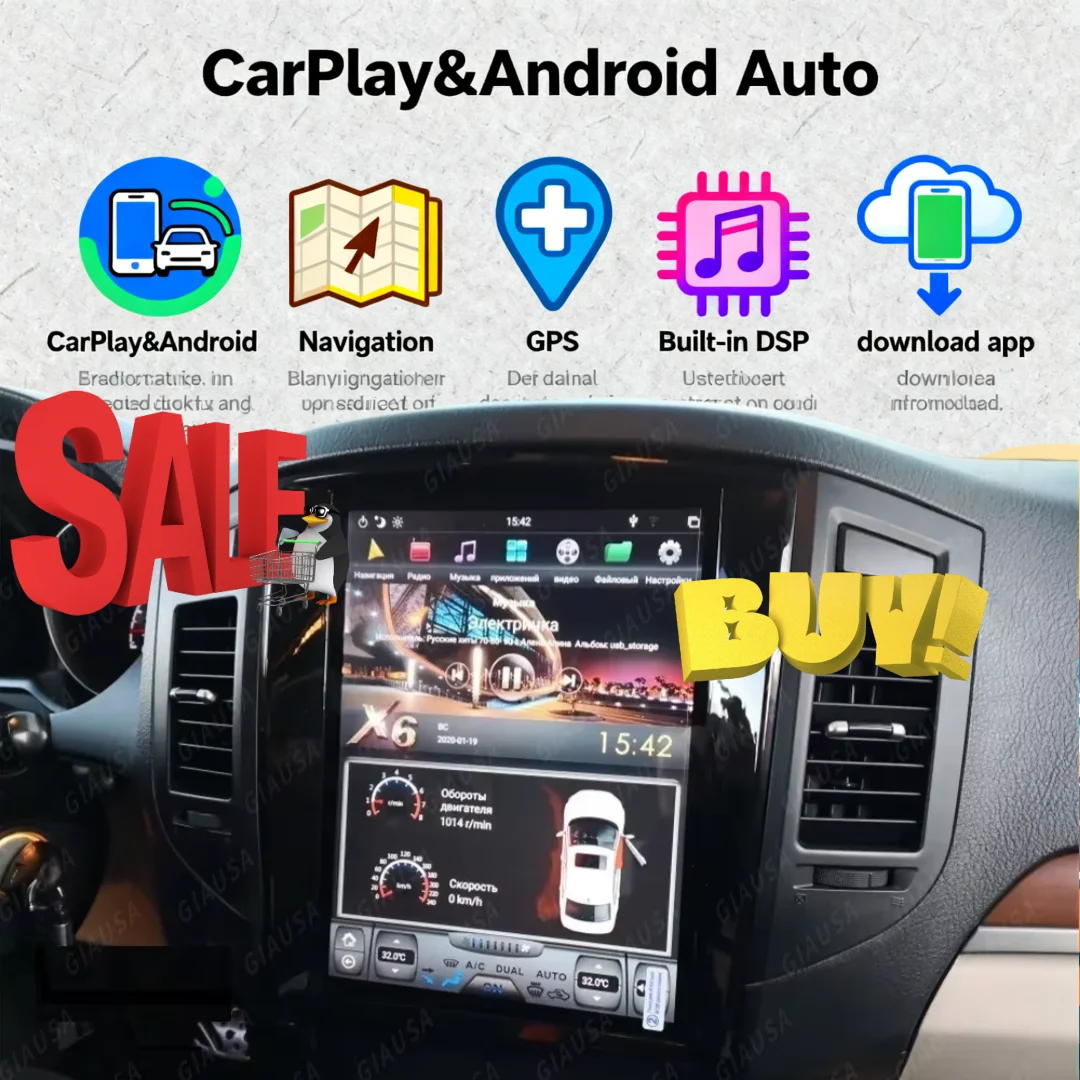 F Android For Mitsubishi Pajero V97 V93 Shogun Montero 2006-2016 Car Multimedia Player Gps Navigation Radio Stereo Carplay Video