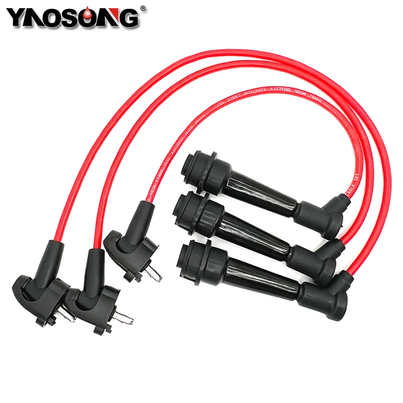 Ignition Coil Spark Plug Wire Set Fits for Lexus IS300 GS300 SC300 Toyota Supra 3.0L UF228 90919-15456 90919-15457 90919-15317