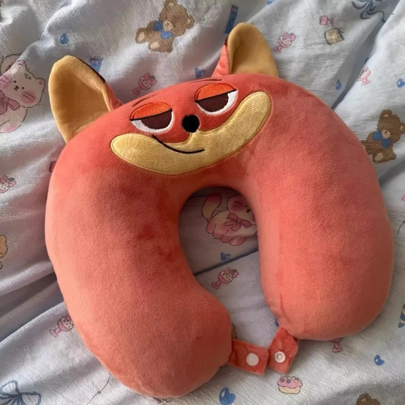 

Zootopia Judy Hopps Nick Wilde Cute Cartoon Neck Pillow - Portable Travel Pillow For Office School & Naps Neck Brace Gift