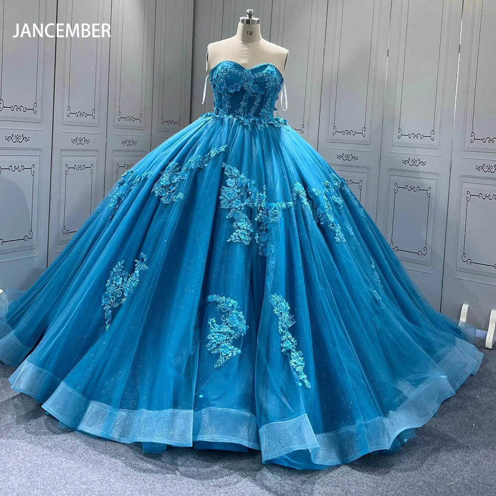 Prinses Quinceanera Jurken Strapless Sparkly Baljurk Pailletten Kralen Sweet 16, Galafeest Corset Vestido De 15 Años Aangepast