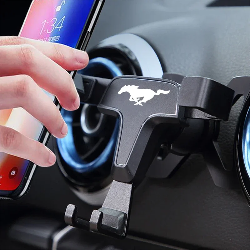 Car Mobile Phone Holder Provides Car Navigation Charging Support For Ford Mustang Ecoboost Mach 1 Mach E GT 5.0 Shelby Cobra