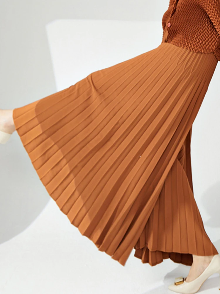 Casual Loose Pleated Long Pants Women High Waist Solid Color Wide Leg Trousers Versatile 2026 Spring New 2AA4480
