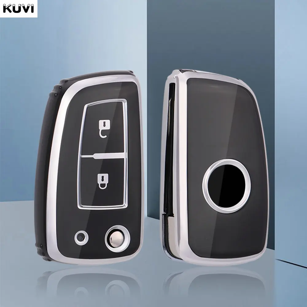 TPU Auto Falt schlüssel Fall Abdeckung Shell für Nissan X-Trail Qashqai J11 Juke Murano Micra Tiida Maxima Altima Kicks chutz halter