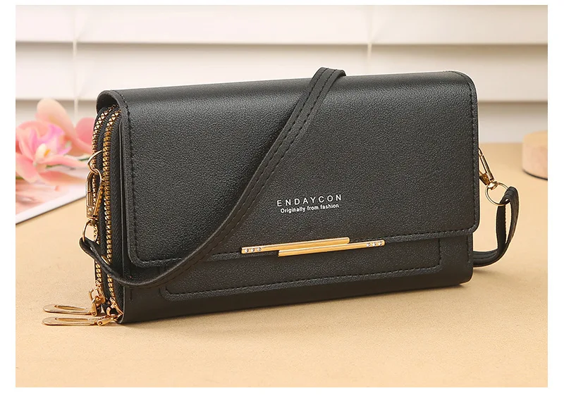 2024 neue Damen brieftasche koreanische multifunktion ale Umhängetasche mittellange Clutch-Geldbörse – Detail 13