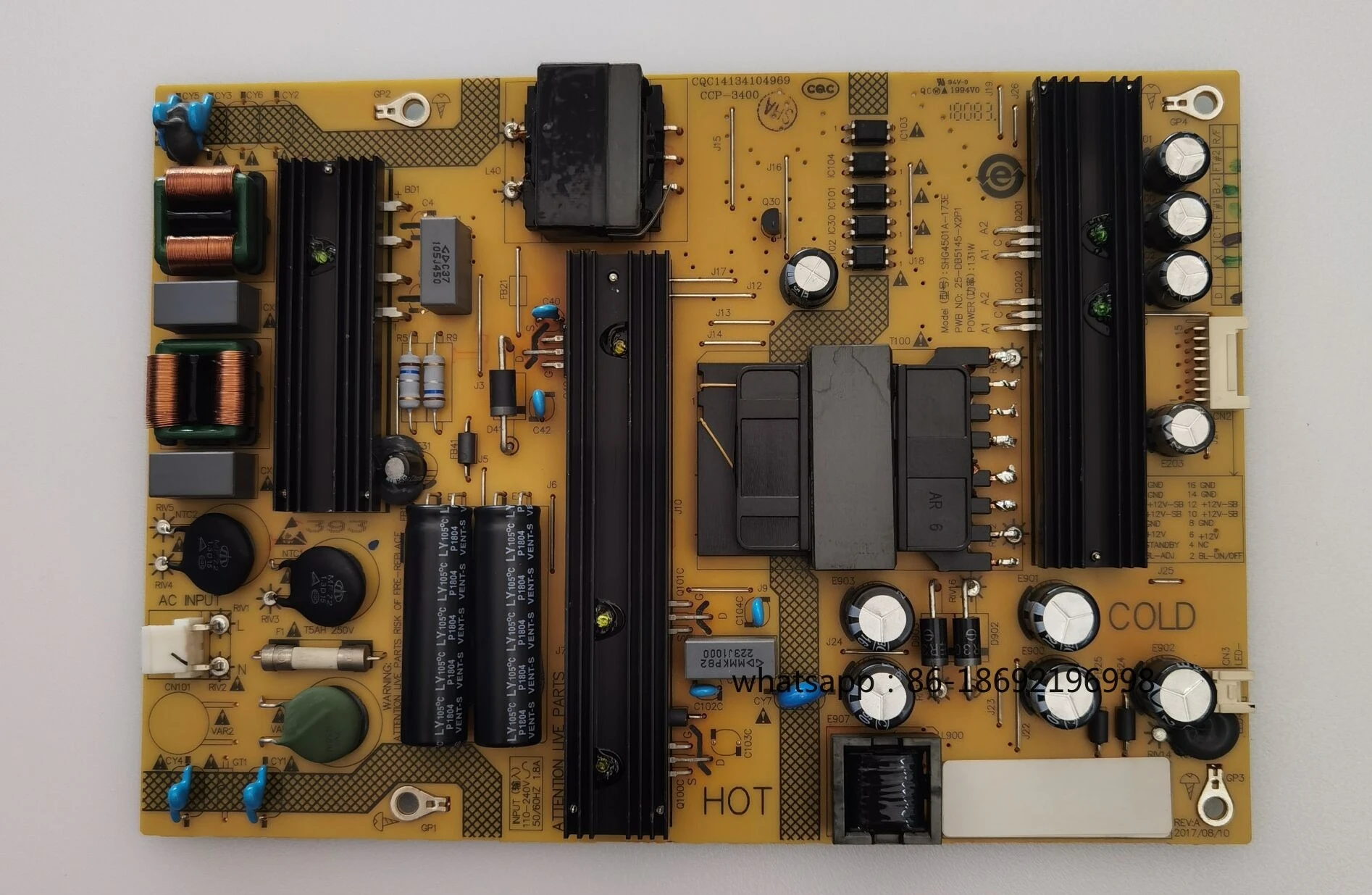 

Оригинальная плата питания LCD-45SF470A 45TX4100A SHG4501A-173E CCP-3400