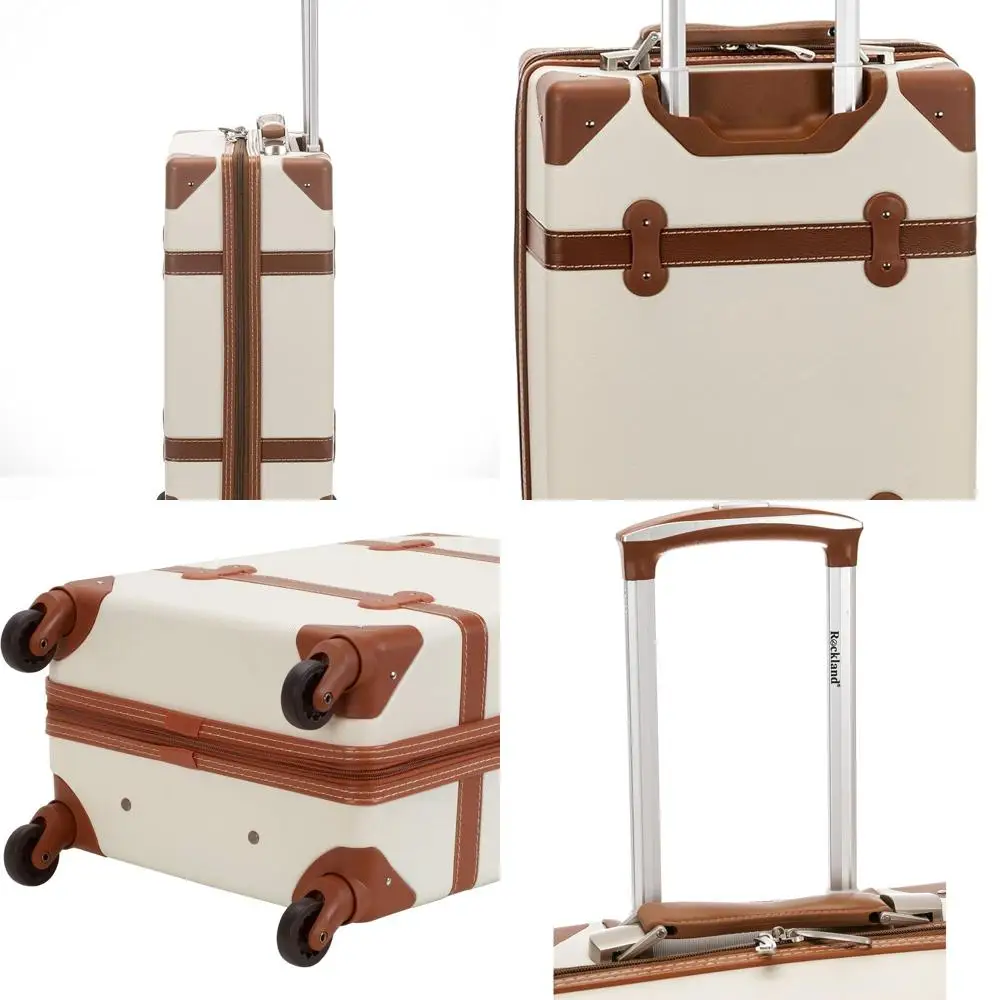 20 White Rolling Trunk by Rockland Stage, 20-Inch Storage