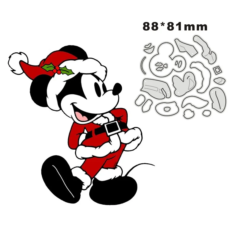 Disney Metal Cutting Dies Stencils Christmas Mickey for DIY Scrapbooking  Album Stamp Paper Card Embossing 2022 New Die Cut