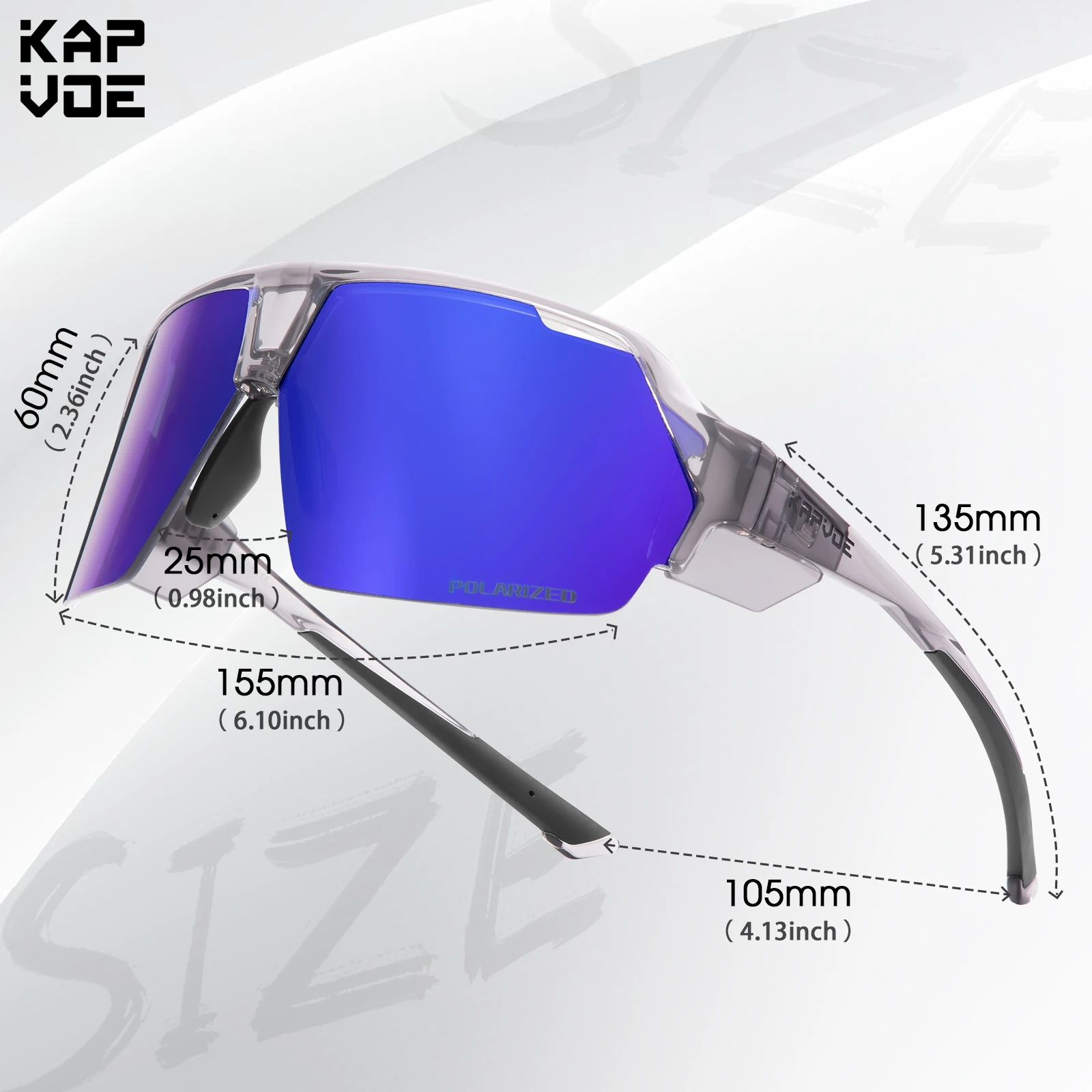 Kapvoe venda ciclismo óculos de sol uv400 polarizado óculos de pesca dos homens ao ar livre bicicleta estrada esportes condução da motocicleta óculos