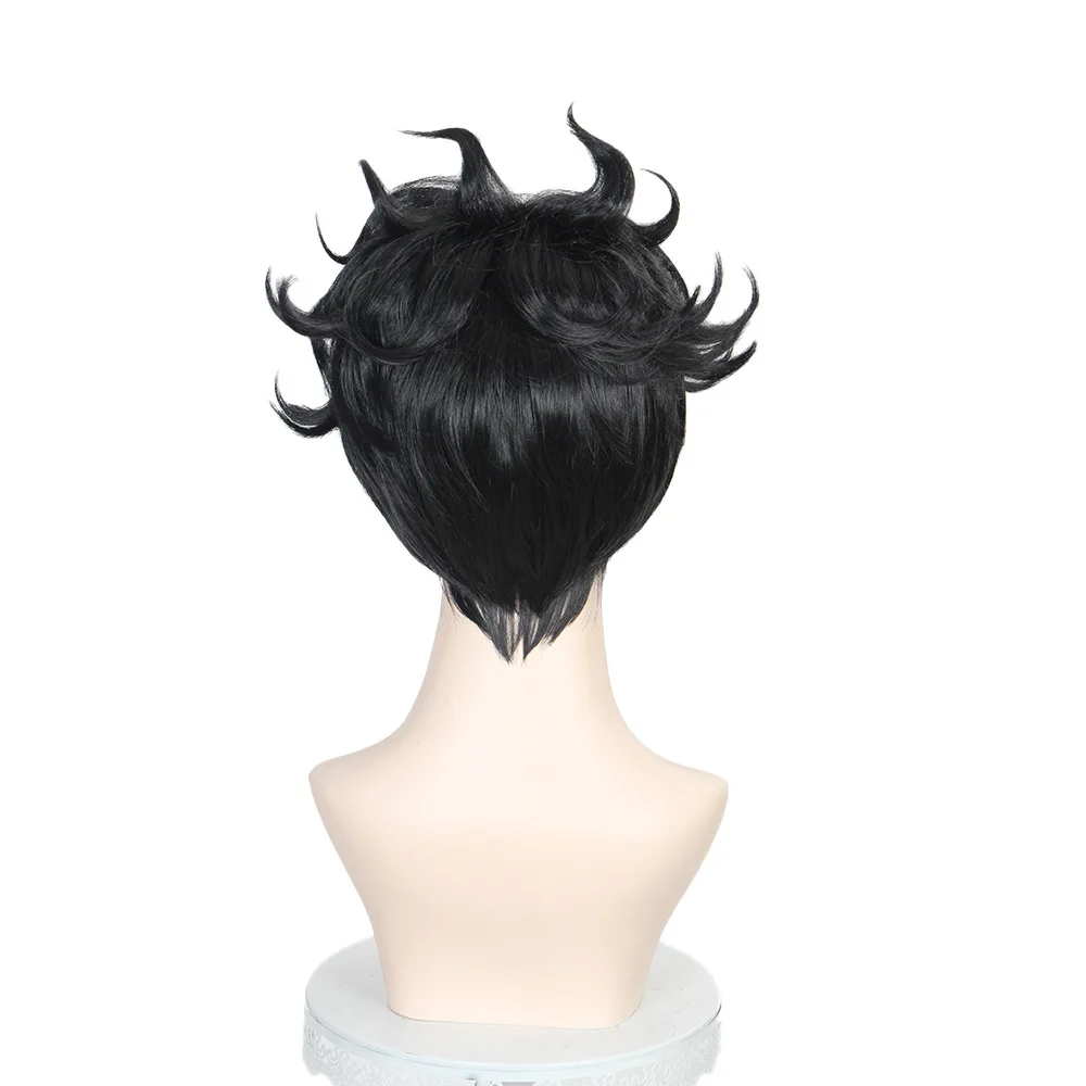 Peluca "Dada" armada sobrenatural de Xiu Dan, réplica de alta precisión de pelo corto con puntas y negro de Ken Takakura, modelo 631B.