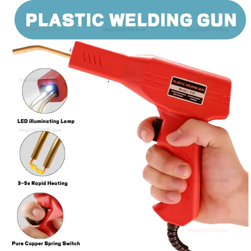 

Plastic Welding Machine with Hot Wire Grappler Parachassis Repair Kit Car Fender Welding Gun Auto Body Repair Tool