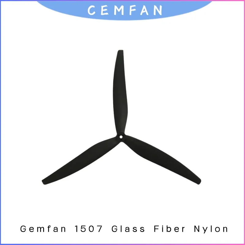 

Gemfan 1507 15in 3-Blade Prop for Cinelifter MacroQuad, GF Nylon Props for 4215 4218 Motor 6S 8S, Heavy Lift FPV Drone 2Pairs