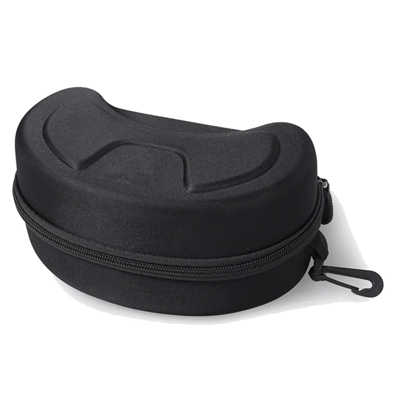 

B72A 2X Protection Eva Ski Eyewear Case Snow Skiing Goggles Box Waterproof Snowboard Bag Eyewear Case Zipper Hard Box,Black