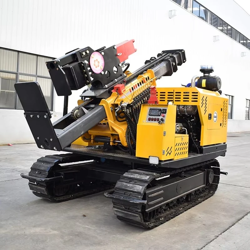 Factory Price Ground Screw Pile Driver with DTH Drilling and 97kW Diesel Engine for Photovoltaic Power Station