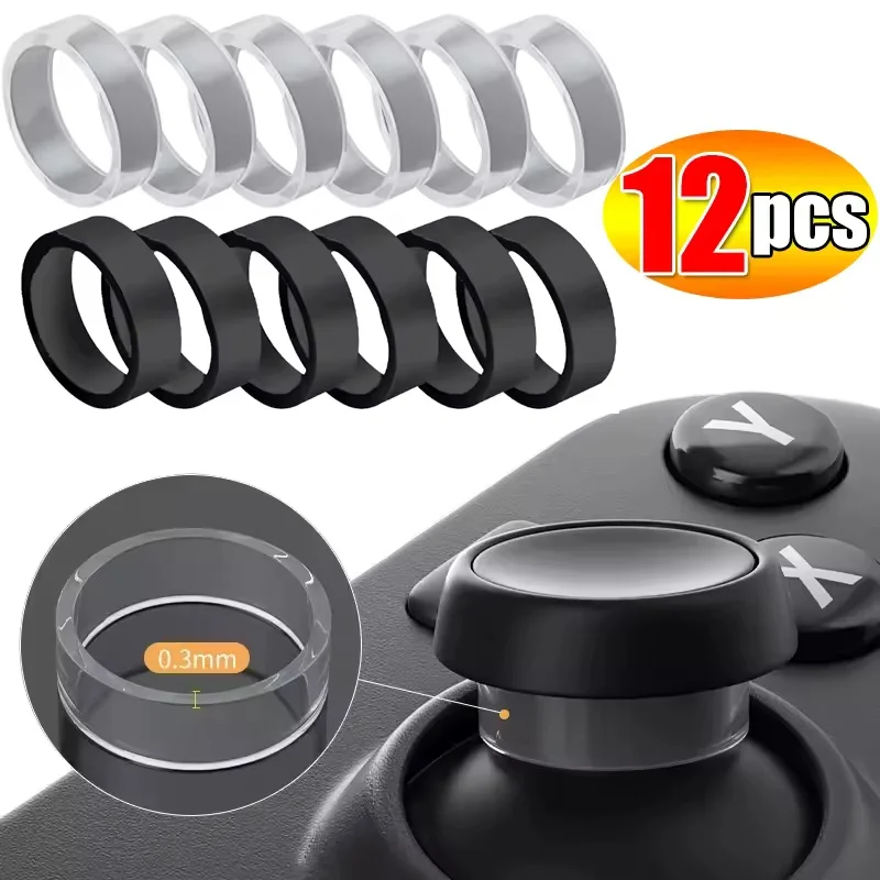 

12/2X Joystick Protector Rubber Invisible Elastic Protective Ring for Playstation Portal Steam Deck ROG Controller Cover Ring