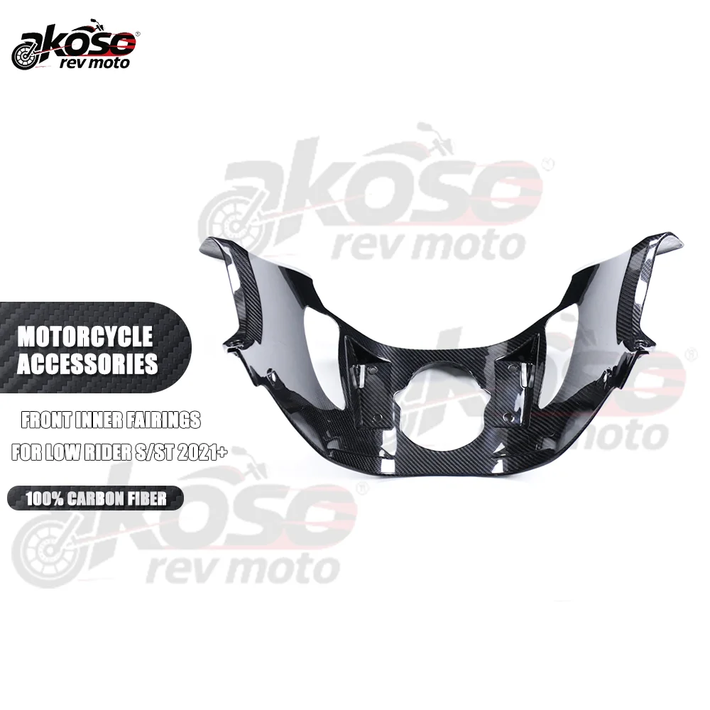 

100% 3K сухие карбоновые передние внутренние облицовочные панели, аксессуары, запчасти для мотоциклов Harley Low Rider S/ST 2021+, мототовары