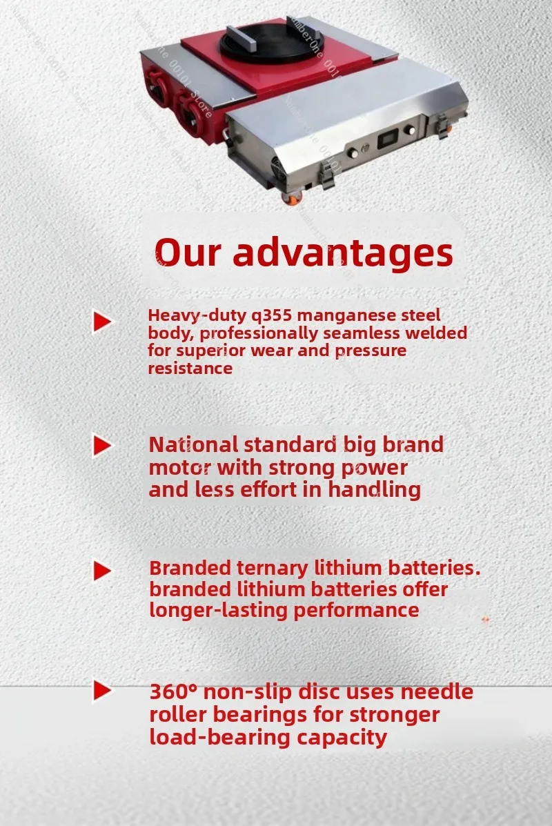 High-end electric powered tank-type forklift - remote control, rotating industrial material handling