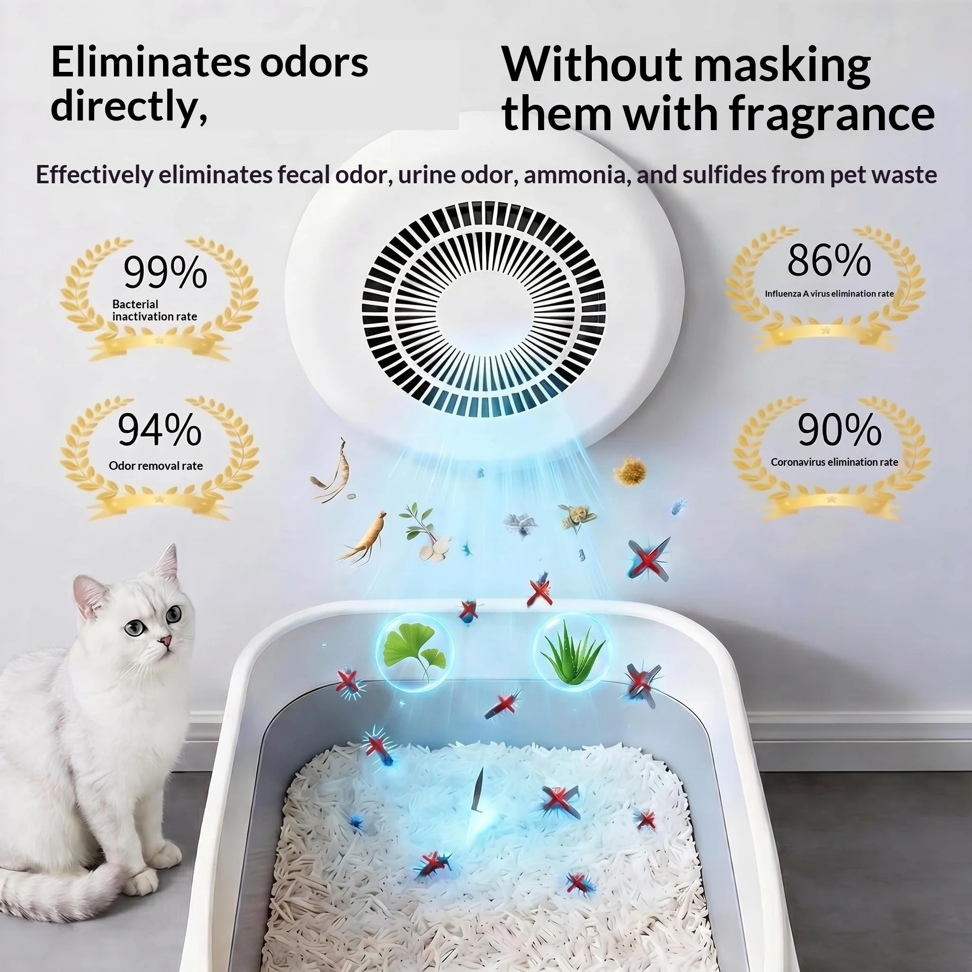 Pet deodorizing magic box cat litter box deodorizing artifact dog kennel deodorant indoor air freshening and bacteriostatic