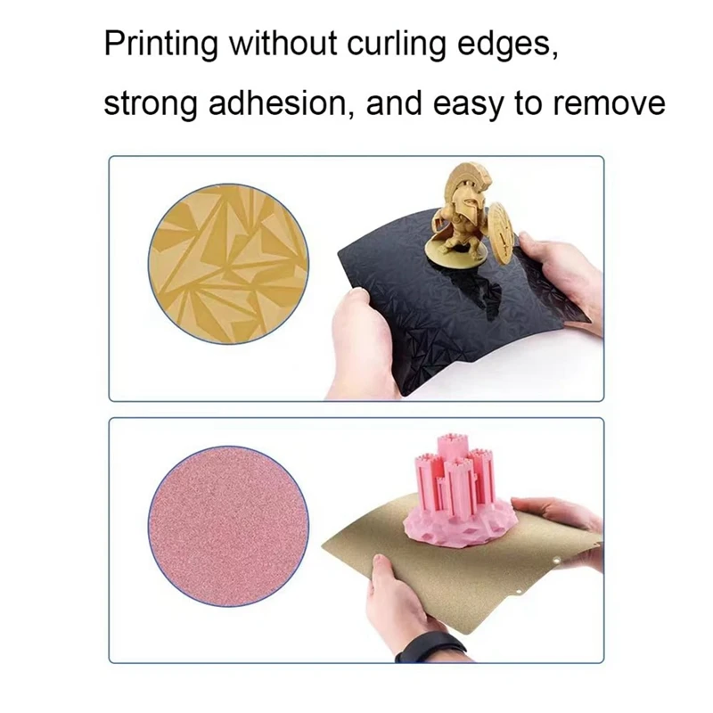 Build Plate for Adventurer 5M Pro Double Sided Textured PEI Sheet and Smooth PEO Steel Sheet Bed (PEO+PEI) [No.3 Elnic]