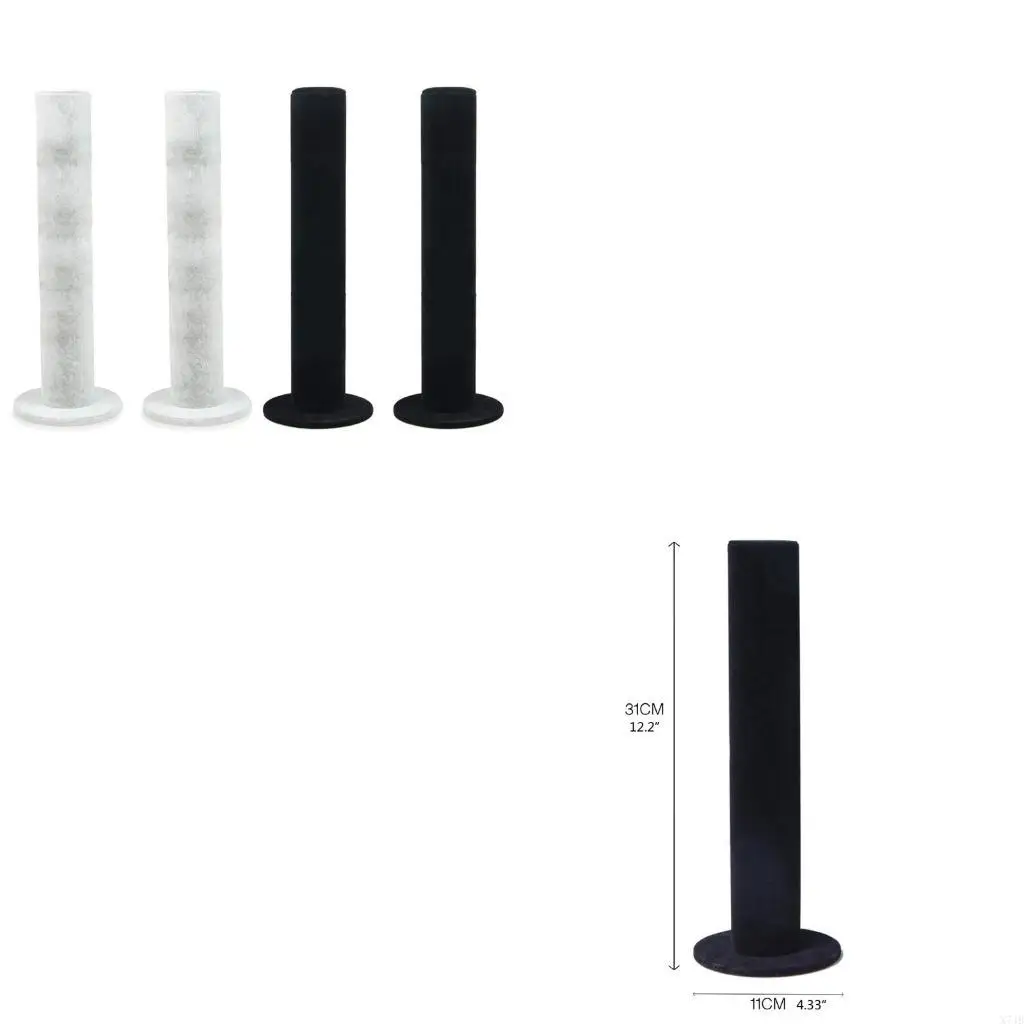 

Парящий прямой тип браслет, ожерелье, подставка для ювелирных изделий для домашней организации, черный/серый бархат