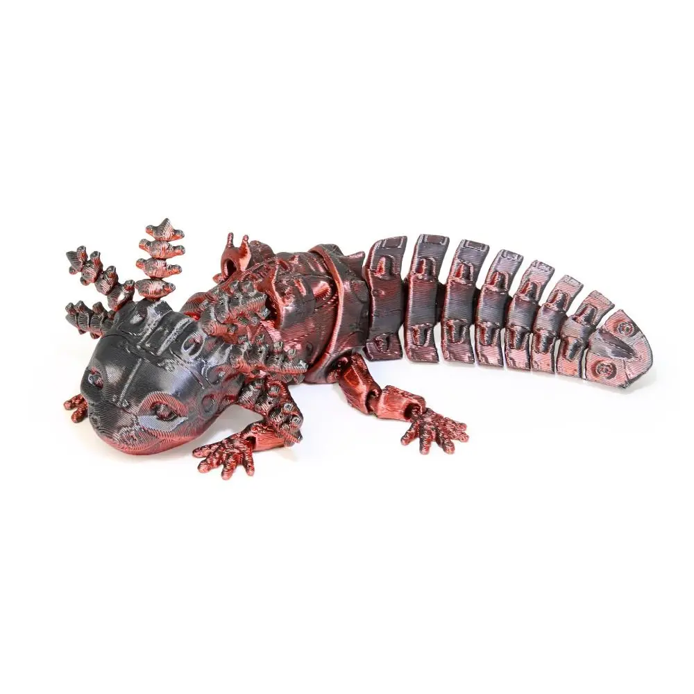 PLA 3D Printed Axolotl Model Multi-jointed Multicolor Axolotl Action Figure Movable Articulated Animal Figurine