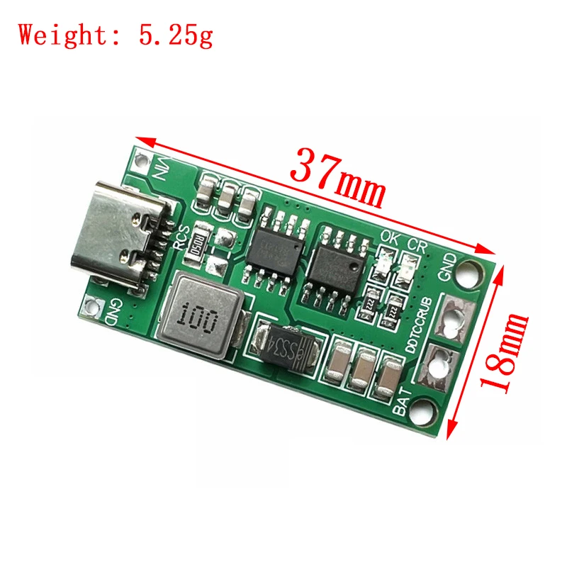 شاحن ليثيوم أيون دفعة متعددة الخلايا ، بطارية ليثيوم ، 2S ، 3S ، 4S ، Type-C إلى V