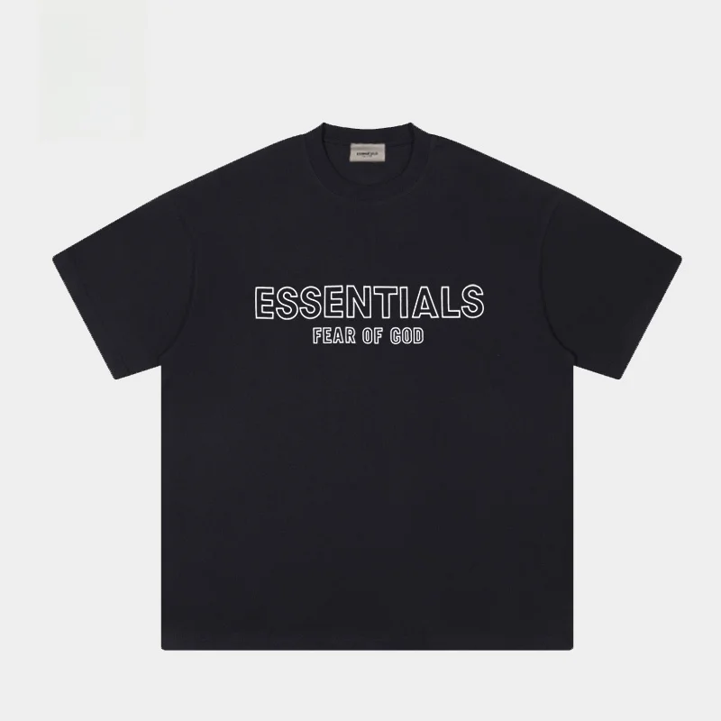 

entials Cotton Men's T-irt Loose Fit ort Sve round Ne Brand Logo Print High Street Sle Summer Faion T-irt