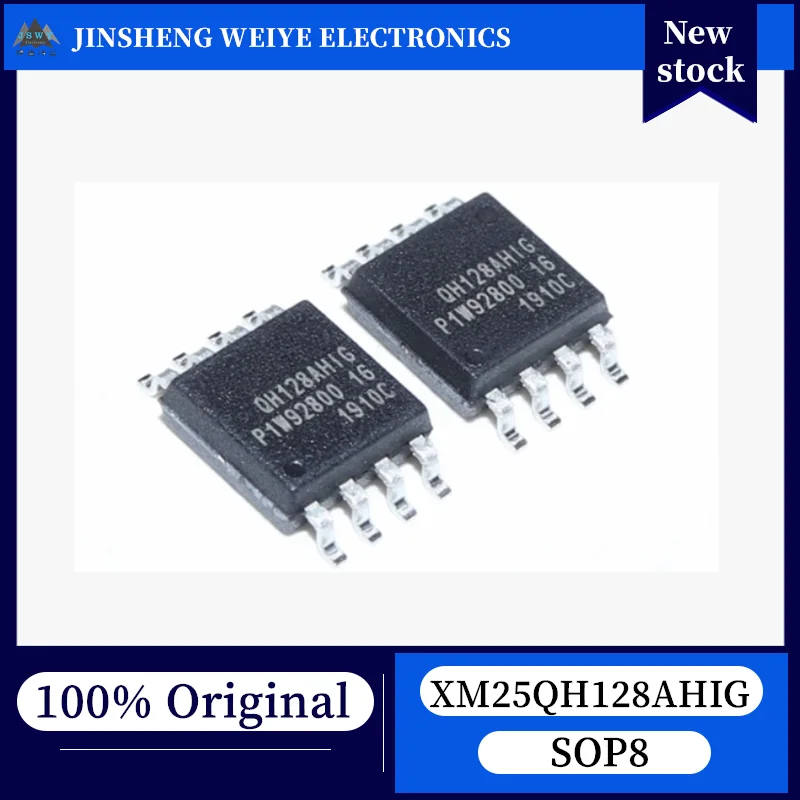 (10/50 pieces) XM25QH128AHIG QH128AHIG QH128AH1G SOP8 128Mbit NOR Flash Memory Chip, 100% New, Original Electronics, In Stock