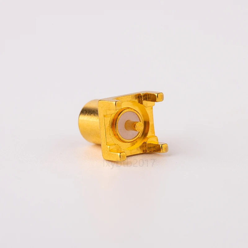 RF connector MCX-KHD welding plate straight female head MCX-KE connector in-line pin length 3.7MM
