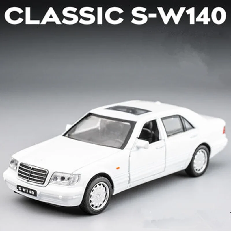1:32 S-Class S-W140 Classic Car Alloy Car Model Diecast & Toy Metal Vehicles Car Model Simulation Collection Toy Gift