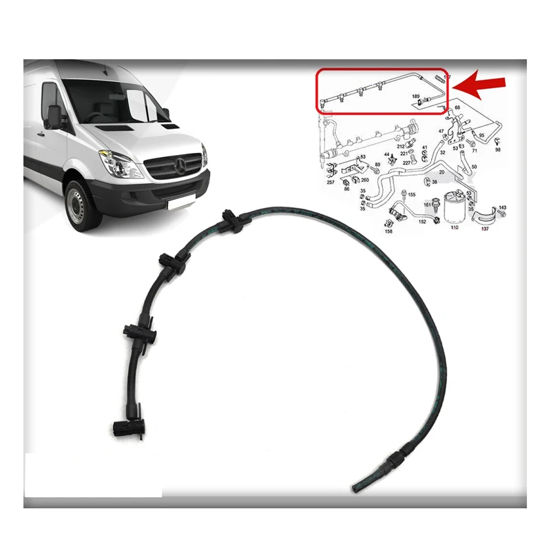 

FUEL LEAK OFF HOSE PIPE FOR MERCEDES SPRINTER 2.2 (2006-2016) 6460700932